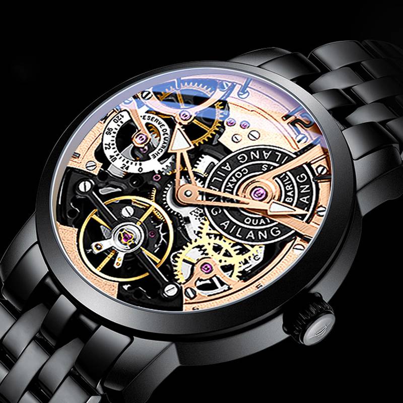 Original Skeleton Design Automatic Tourbillon Men Watches