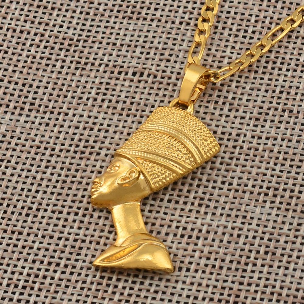 Egyptian Queen Pendant Men Necklace