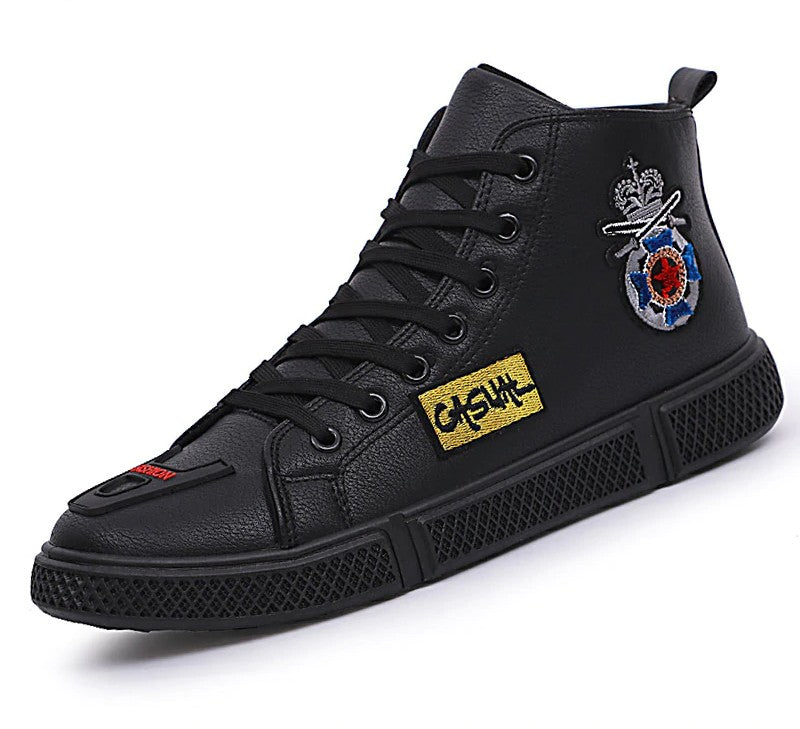 Casual with Embroidery and A Letter Patch Toe Detail Men Sneaker - FanFreakz