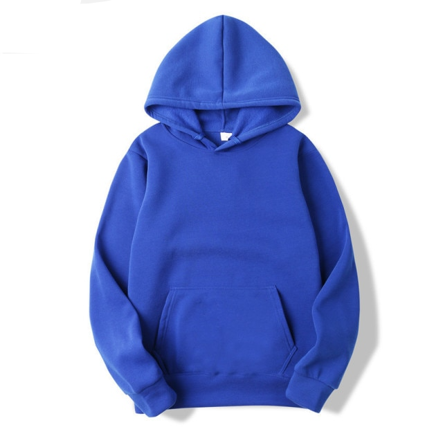 Pocket Solid Soft Casual Hoodies