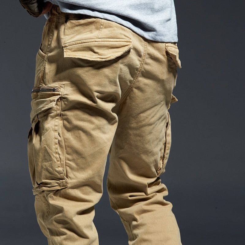 Ankle Length Solid Cotton Pants