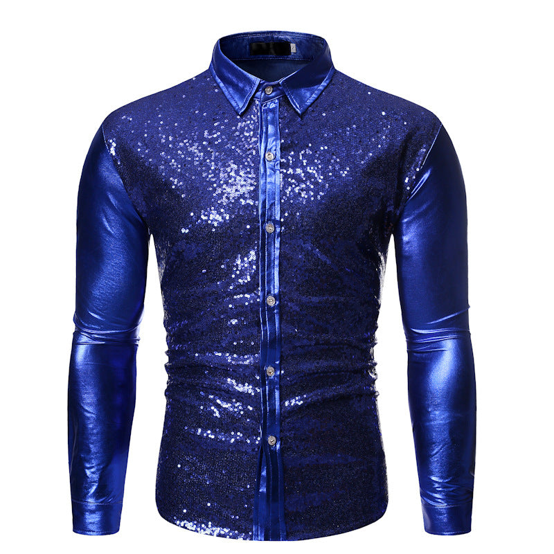 Body Shining Sequin Shirt