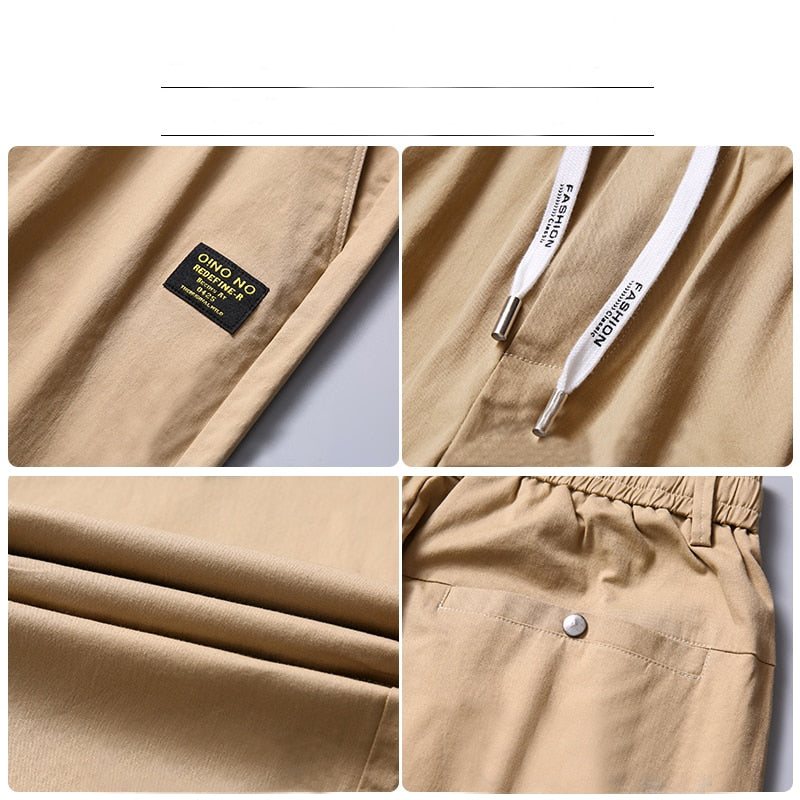 Solid Cotton Regular Fit Straight Pants