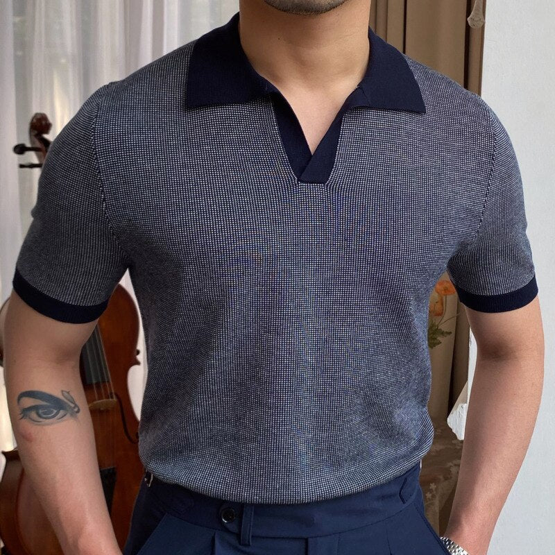 Slim Fit Solid Casual Men Polo Shirt