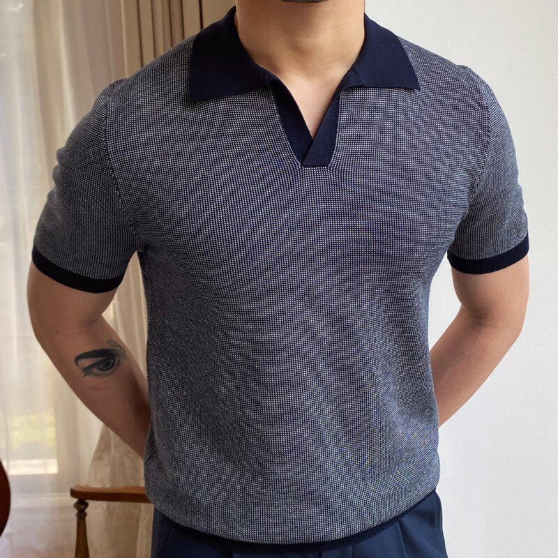 Slim Fit Solid Casual Men Polo Shirt