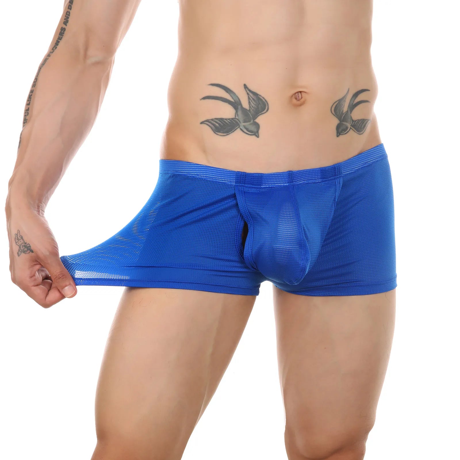 Solid Breathable Spandex Boxer