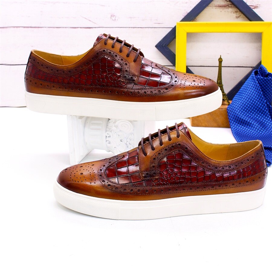 Vintage Modern Leather Men Sneaker