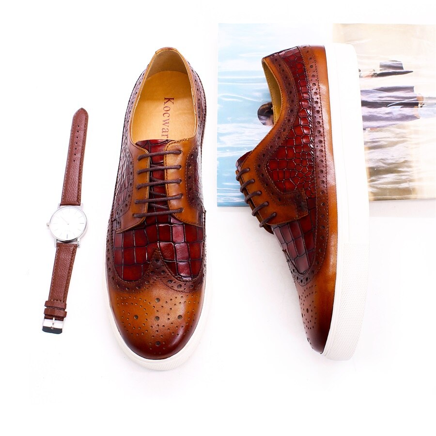 Vintage Modern Leather Men Sneaker