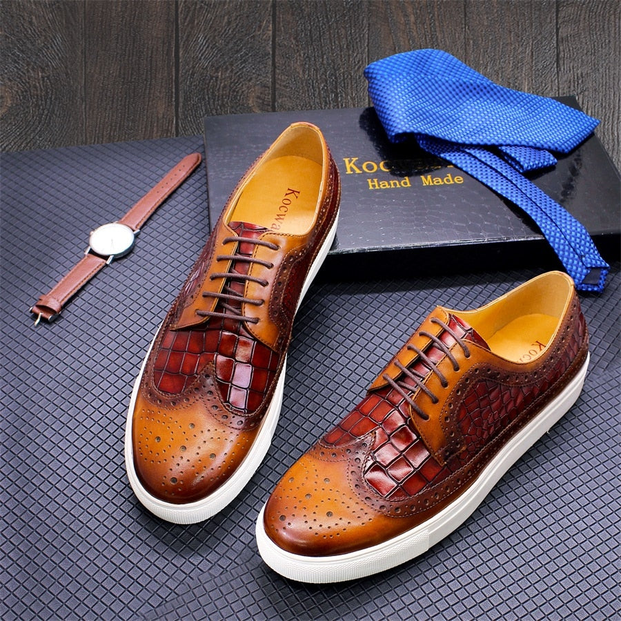 Vintage Modern Leather Men Sneaker