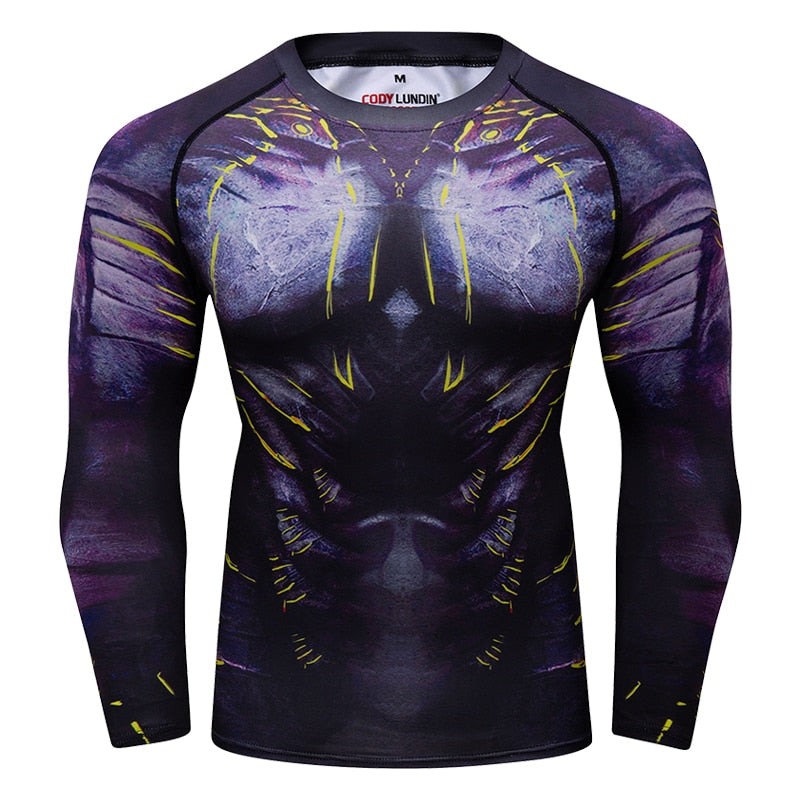 Printed Pattern Sport Men T-Shirt