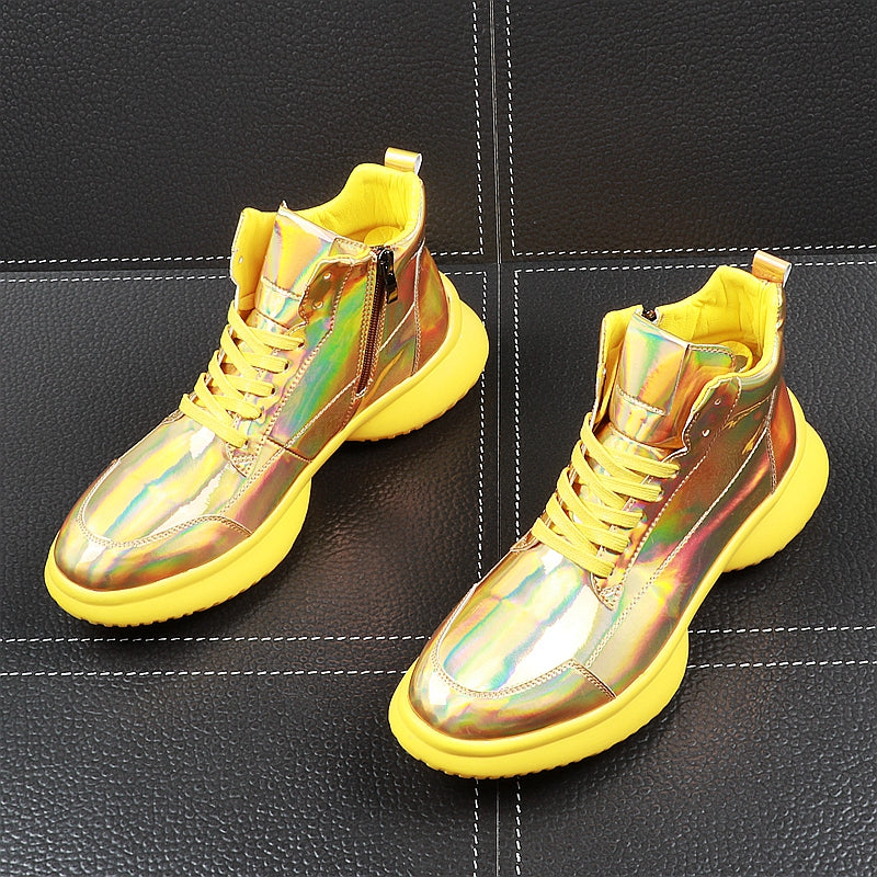 Youth High Top Bling Casual Design Men Sneaker