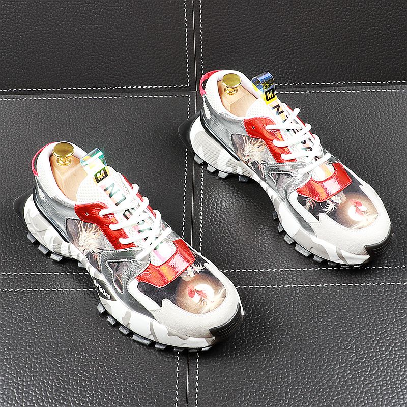 Thick Bottom Chinese Style Breathable Style Men Sneakers