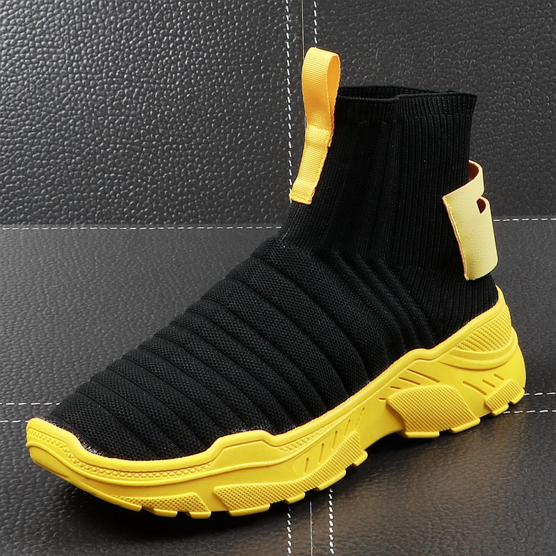 New Roman Socks Breathable Slip on Lightweight High Top Style Men Sneaker