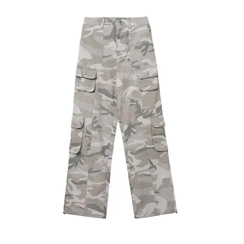 Camouflage Straight Loose Pants
