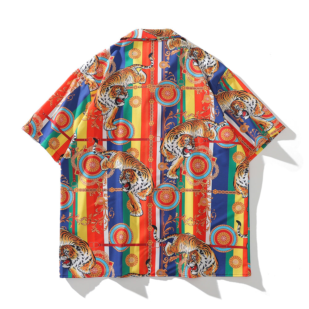 Bright Baroque Tiger Street Casual Shirt