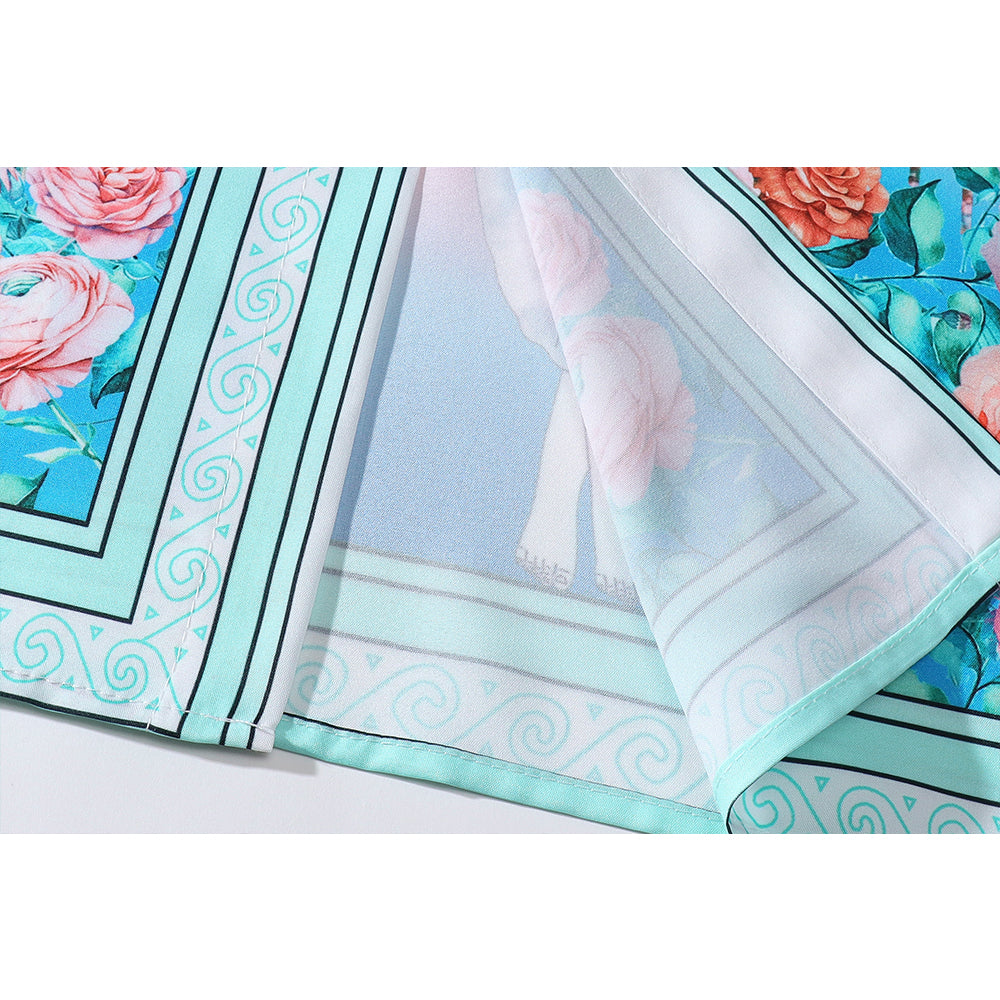 Floral Pink Polyester Shirt