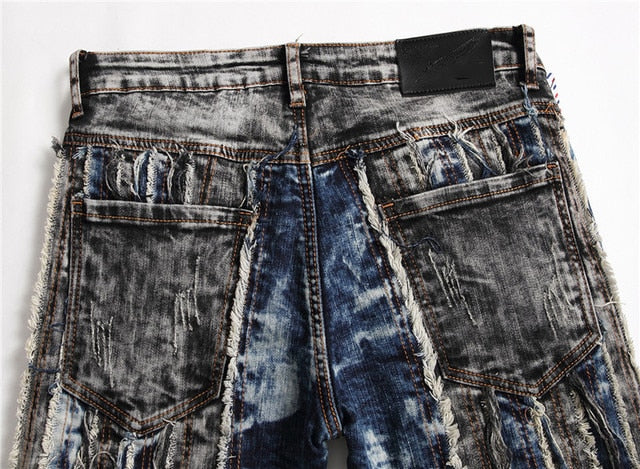 Ruched Denim Street Jeans