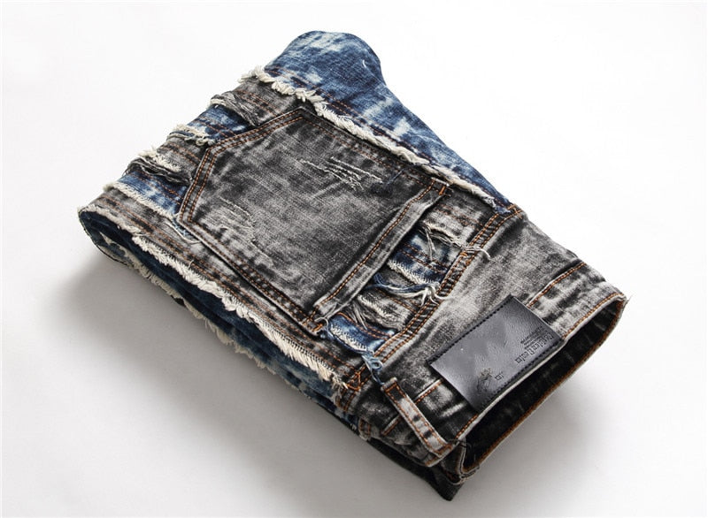 Ruched Denim Street Jeans