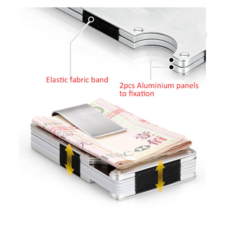 Metal Ultra-Thin Multi-Function High Capacity Men Money Clip