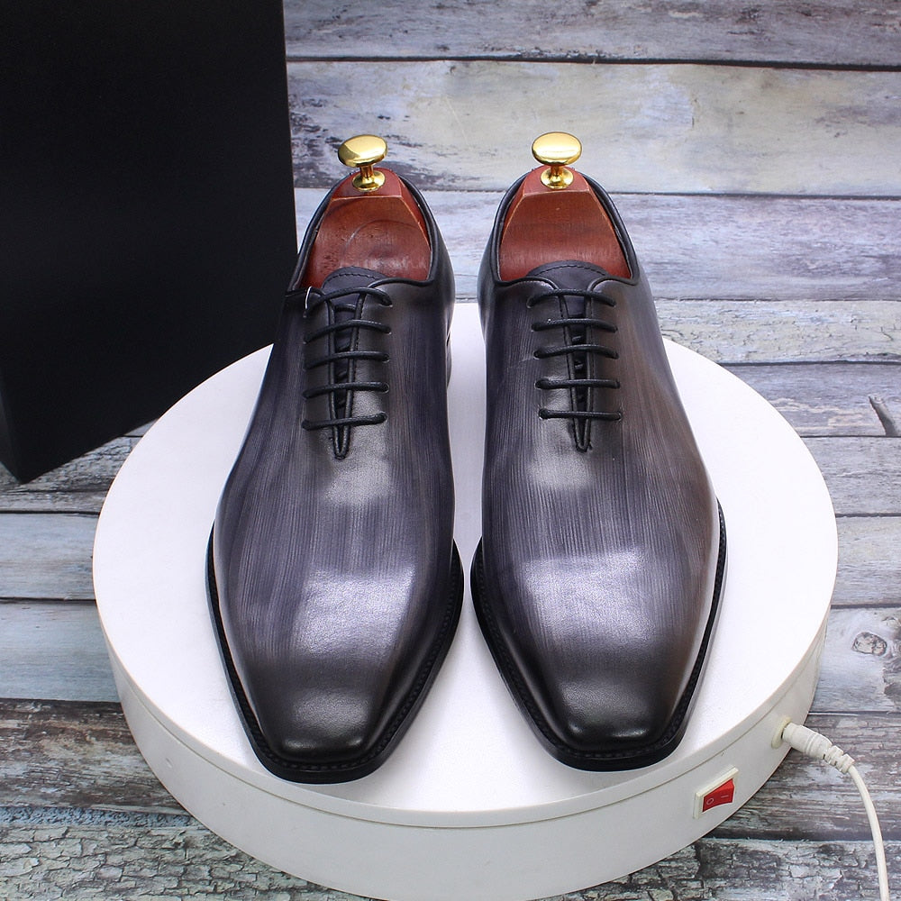 Lace-Up Oxford Leather Handmade Shoes