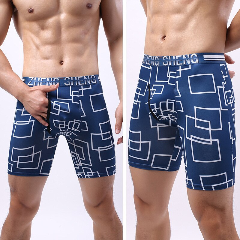 Printed Pattern Quick Dry Long Boxer