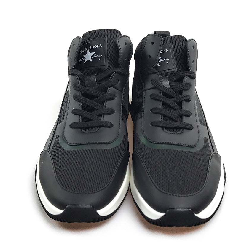 High Street Trendy Classic Genuine Leather Patchwork Men Sporty Sneaker - FanFreakz