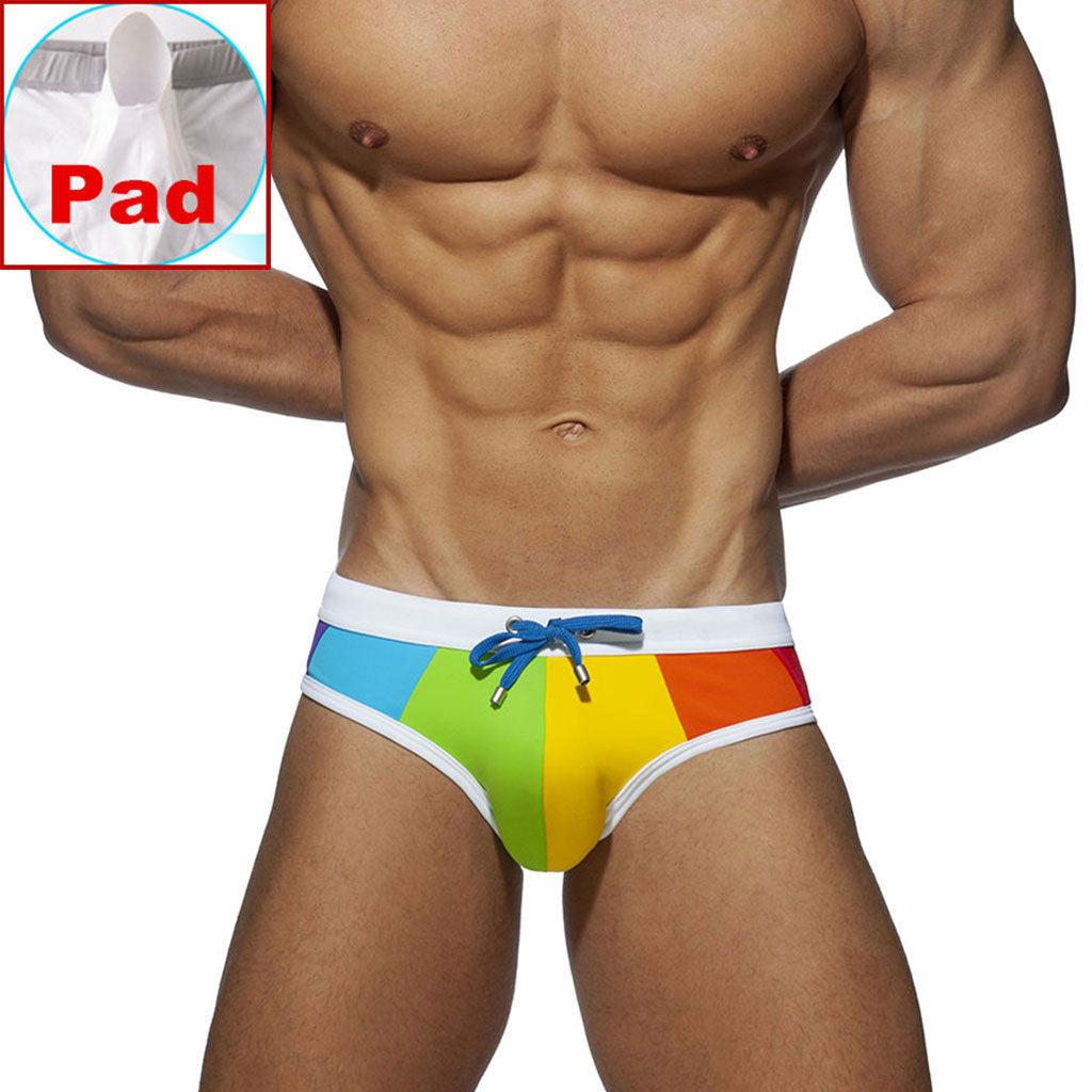 White Based Multicolor Laced Men Underwear