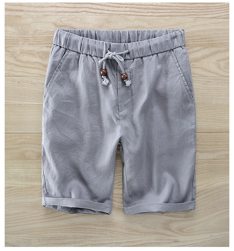 Casual Polyester Elastic Waist Men Shorts