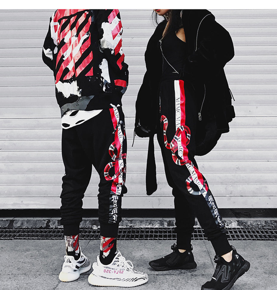 Snake 3D Prints Streetwear Fashion Men Jogger Pants