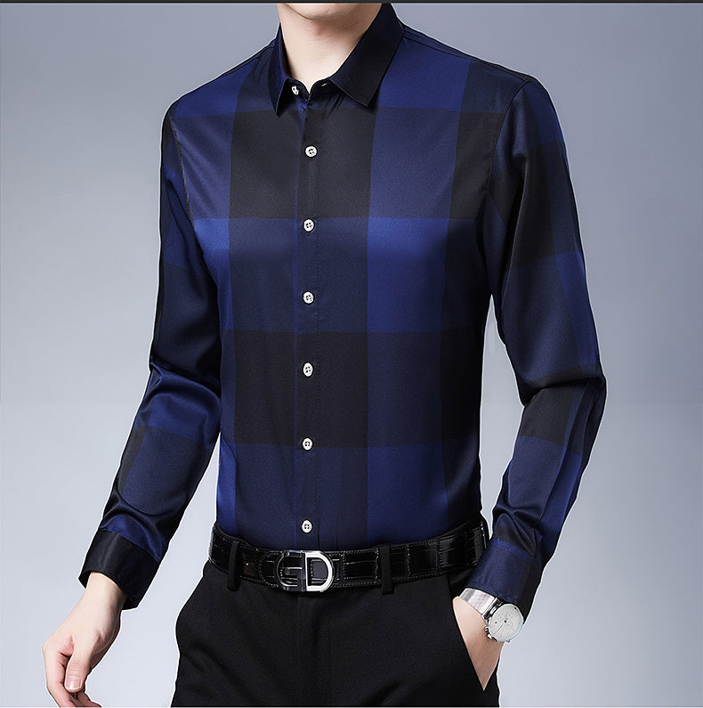Plaid Pattern Long Sleeve Shirt