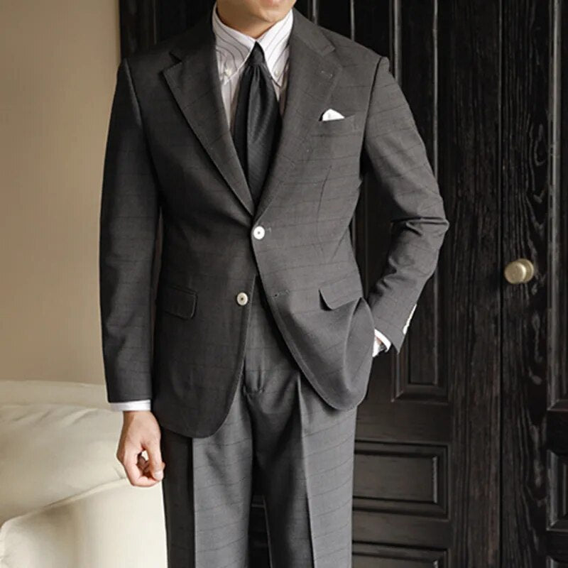 Formal Look Single Breasted Polyester Suit