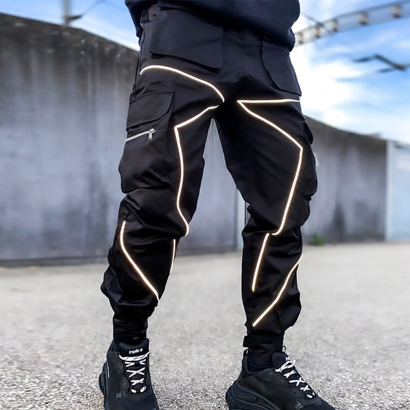 Casual Hip-Hop Cotton Drawstring Closure Cargo Pants