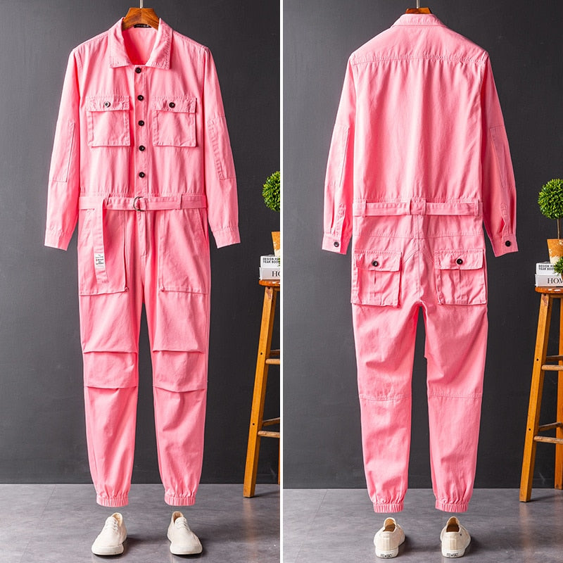 Bubble Gum Colors Solid Jumpsuit