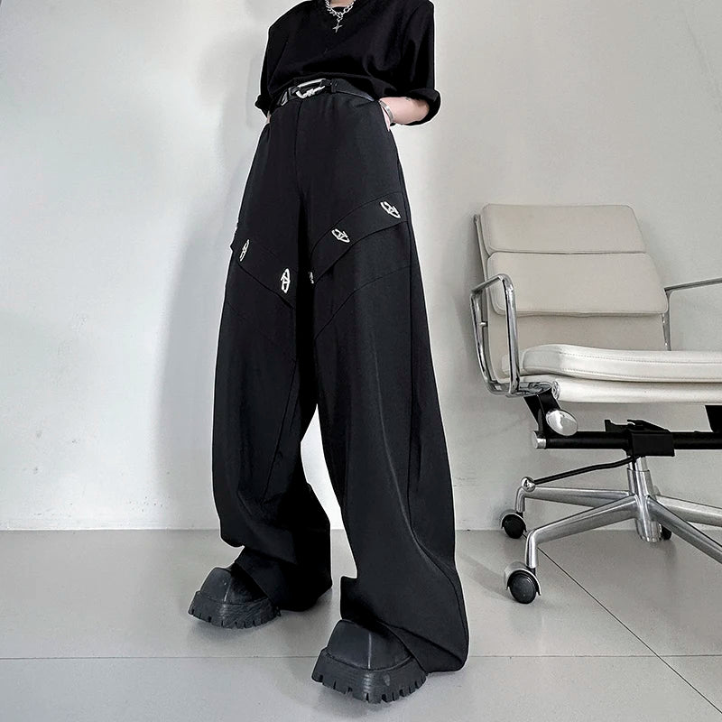 Wide Leg Loose Black Pants