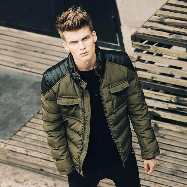 Double Pocket Men Army Green Fashion Jacket For Autumn and Winter - FanFreakz