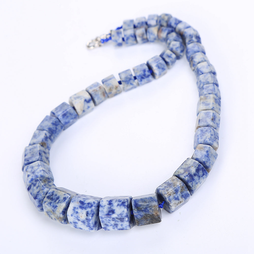 Blue Stone Bead Natural Jewelry Design Men Necklace