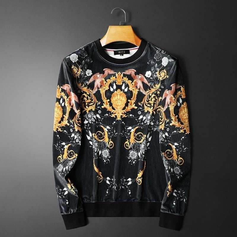 Black Gold Palace Printed Sweatshirt