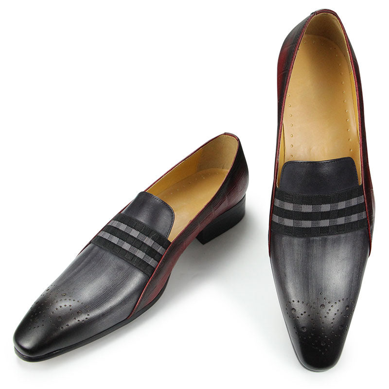 Breathable Calf Leather Slip-on Loafers