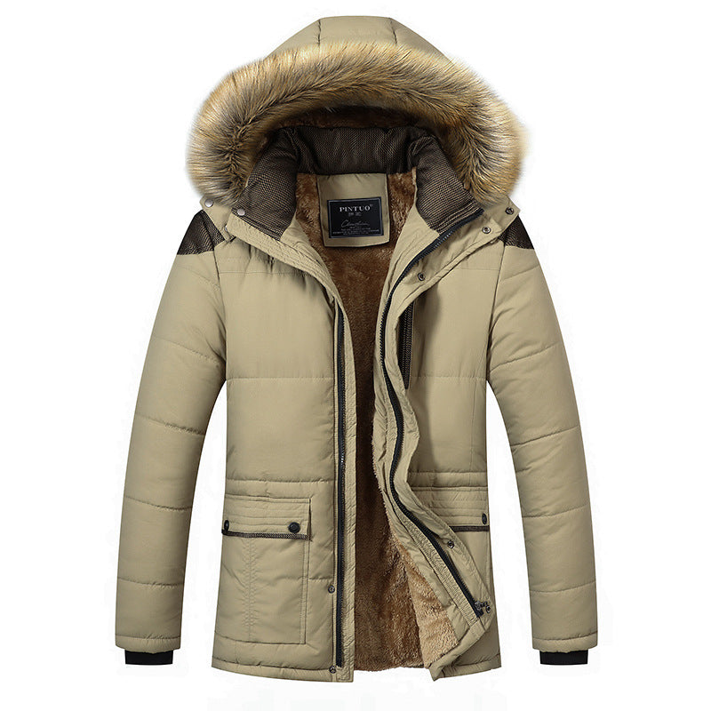 Fur Hooded Cotton Parka