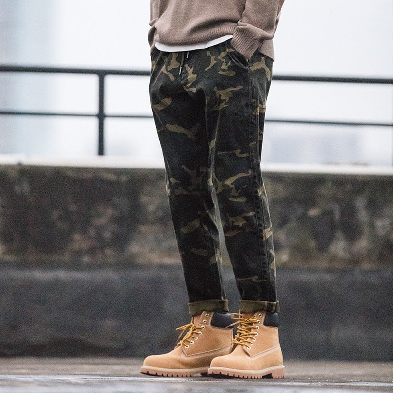 New Camouflage Casual Loose Style Men Pants