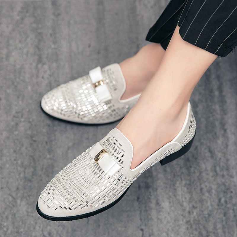 Patent Leather Rivet Loafers