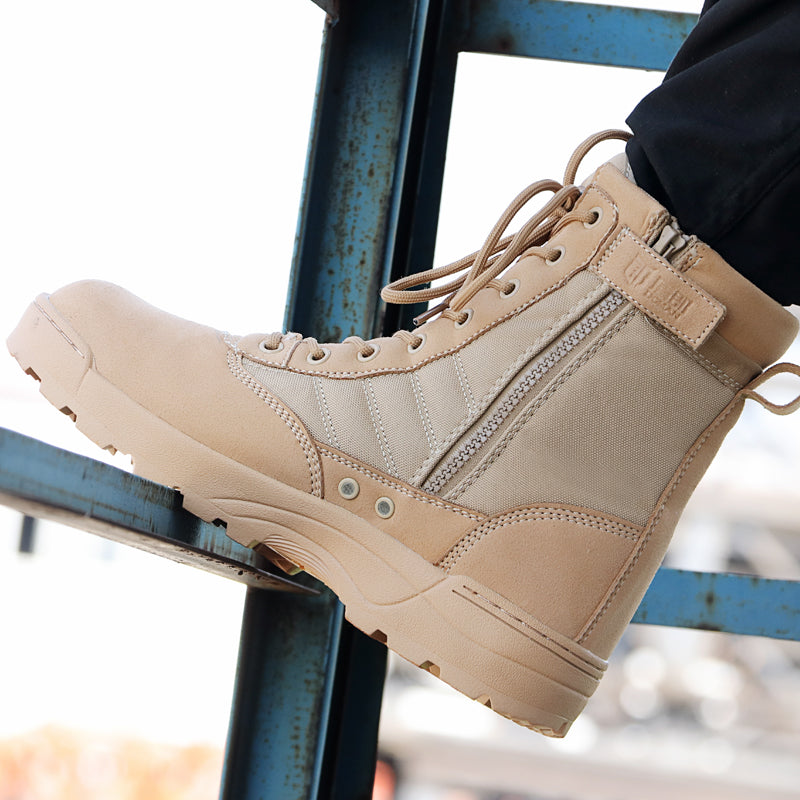 Tactical Reinforced Men Side Zipper Boots