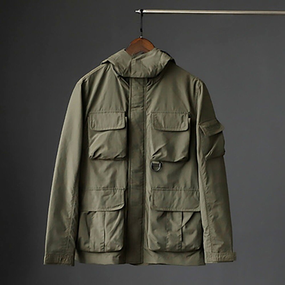 Solid Waterproof Multi-Pockets Jacket