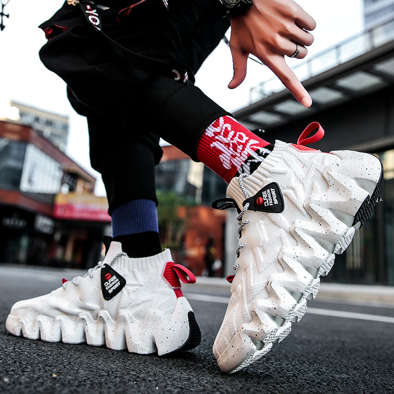 Ultralight Breathable Latex High-Top Sneakers