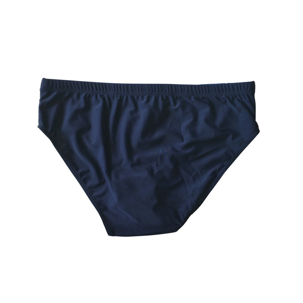 Dark Blue Printed Pattern Men's Brief