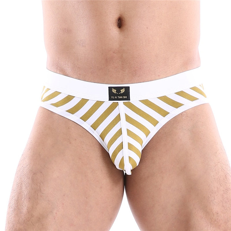 Cotton Striped Pattern Breathable Briefs