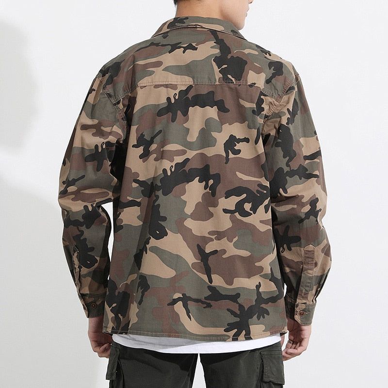 Practical Camouflage Fit Pocket Shirt