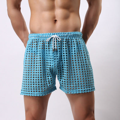 Cotton Hollow-Out Knee-Length Short