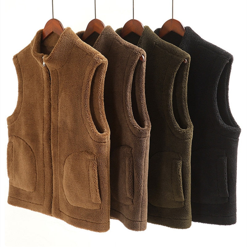 Granular Fleece Thickened Vest