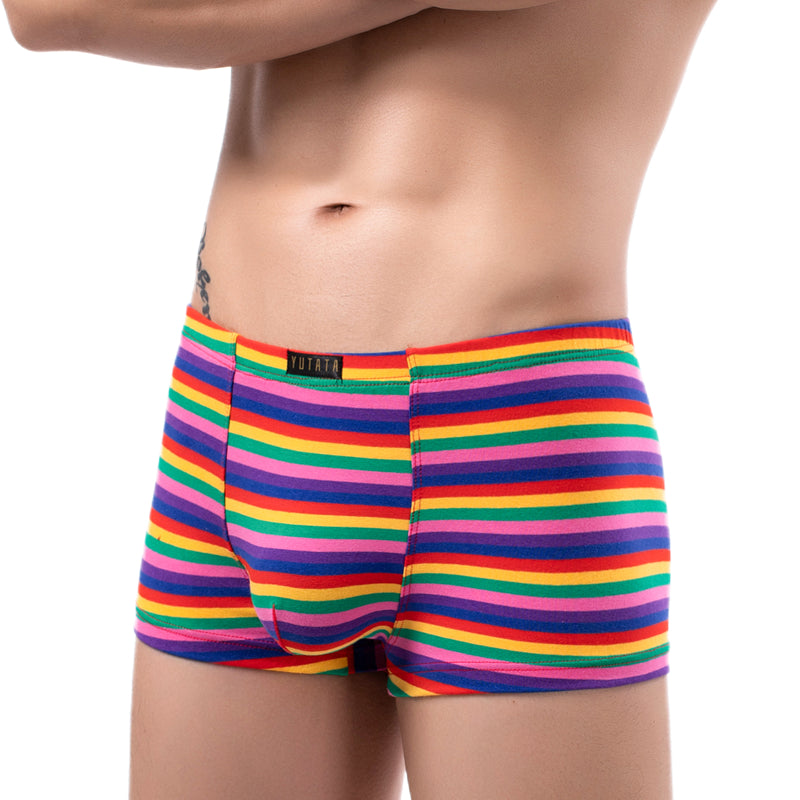 Breathable Colorful Stripes Boxer